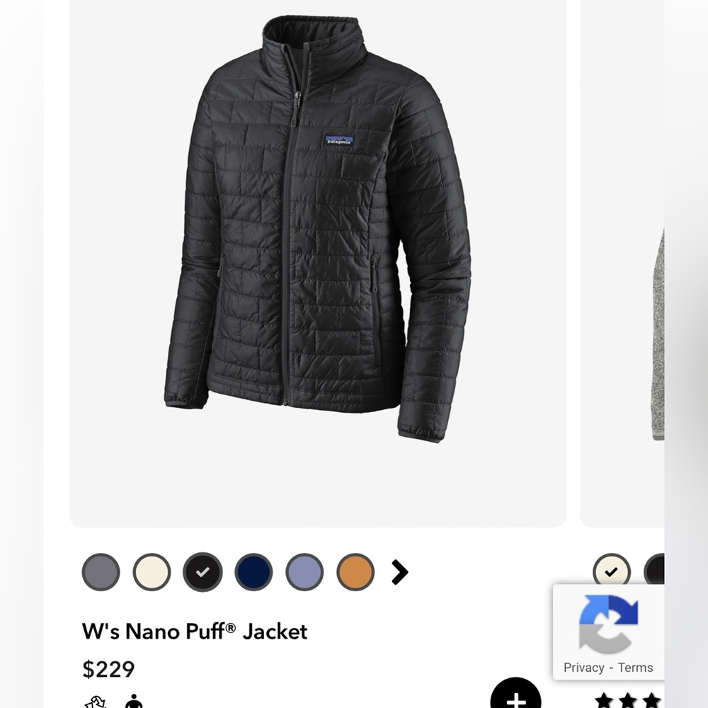 Patagonia jacket, non smoking home. Worn only a few times. New condition. Nano